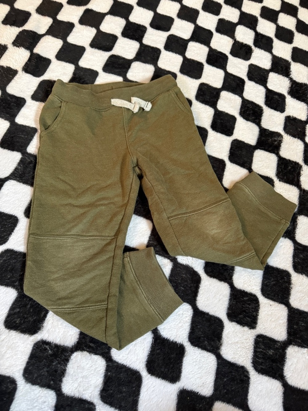 Carter's Olive Green Kids Jogger Pants with Drawstring